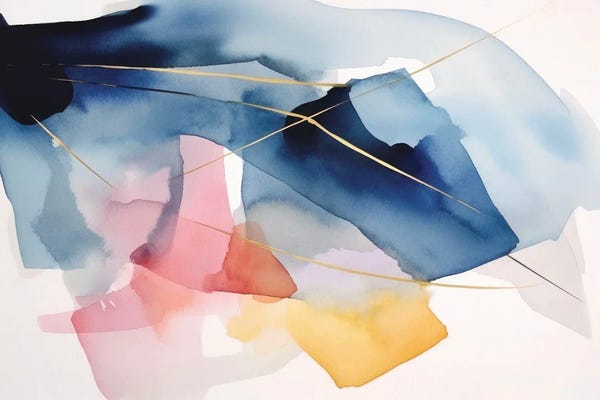 Dreamy Watercolor Artists: Colorful Abstraction by Ana Ozz