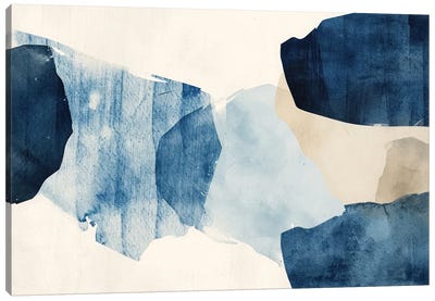 Blue Imagination I Canvas Art Print - Blue & White Art