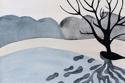 Blue Winter by Ana Ozz art print