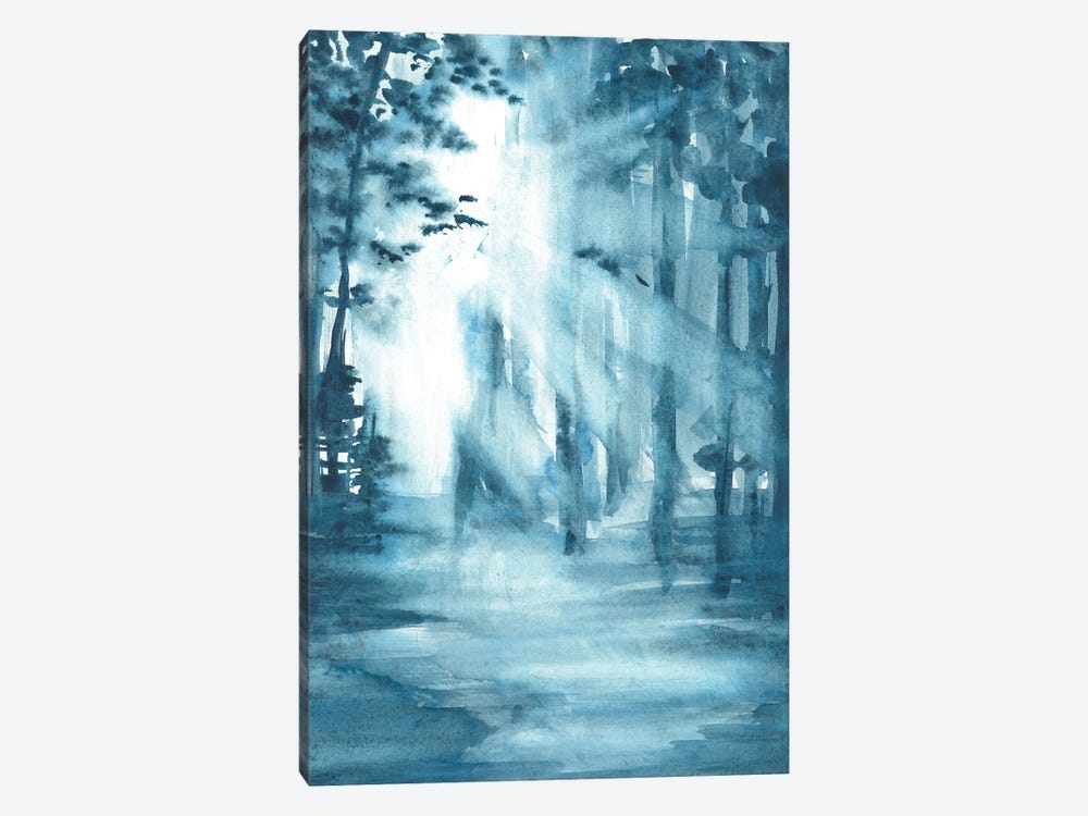 Morning Blue Forest by Ana Ozz 1-piece Canvas Art Print