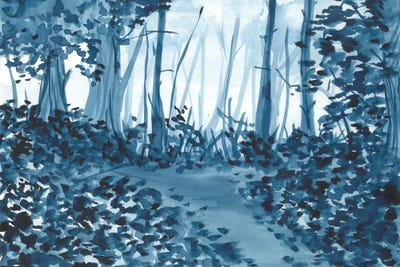 Blue Nature by Ana Ozz canvas print