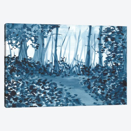 Blue Nature Canvas Print #AOZ30} by Ana Ozz Canvas Wall Art