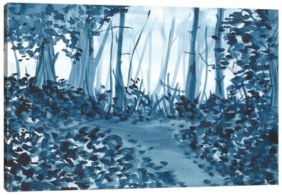 Blue Nature Canvas Art Print - Ana Ozz