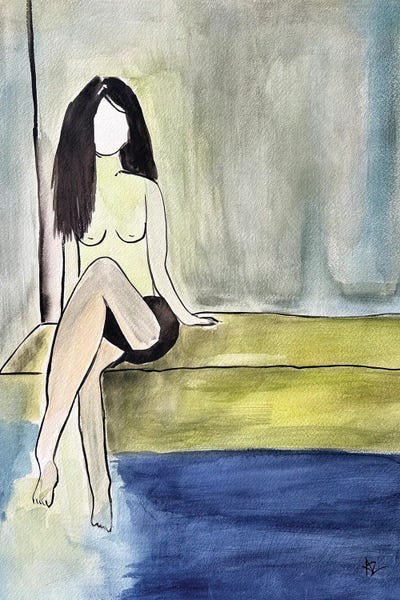 Beyond The Face by Ana Ozz art print