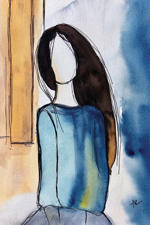 Whisper Of Blue by Ana Ozz wall art