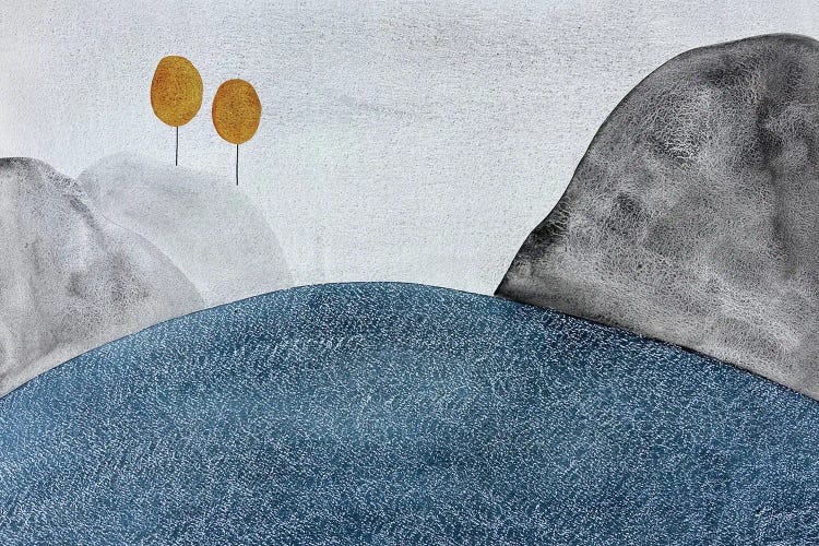 Snowy Sea by Ana Ozz wall art