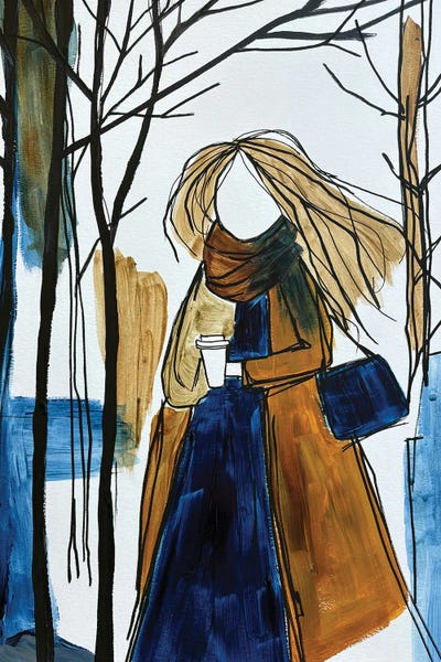 Minimalist Paintings: With Morning Coffee by Ana Ozz