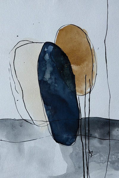 Simple Abstract Forms by Ana Ozz framed wall art