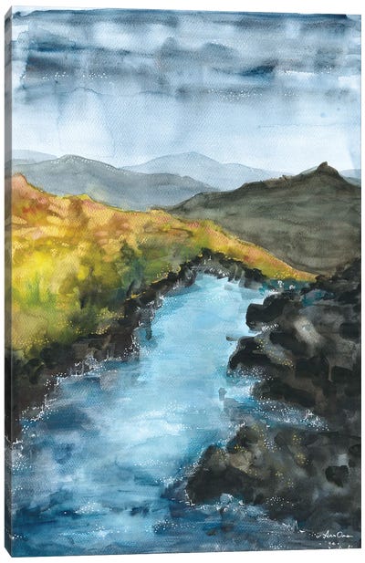 Freedom In Mountains Canvas Art Print - Ana Ozz