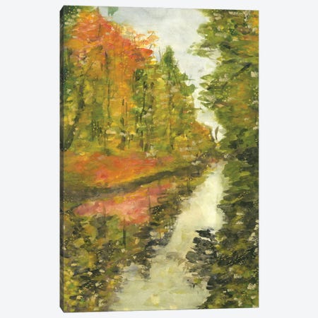 Autumn Watercolor Landscape Canvas Print #AOZ39} by Ana Ozz Canvas Artwork