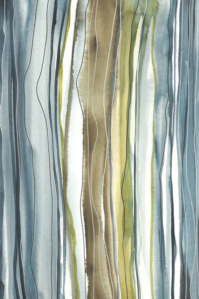 Ana Ozz: Blue And Brown Abstraction by Ana Ozz