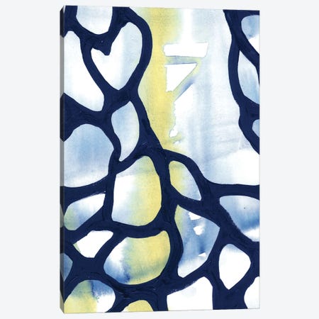 Blue-Green Watercolor Abstraction I Canvas Print #AOZ46} by Ana Ozz Canvas Art