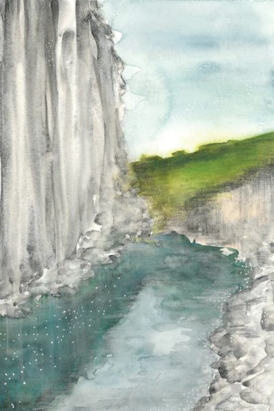 Blue Lake In Mountains II by Ana Ozz canvas print