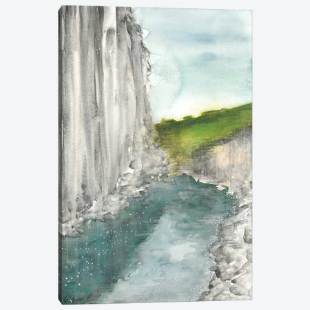Blue Lake In Mountains II Canvas Print #AOZ48} by Ana Ozz Art Print