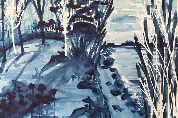 Ana Ozz: Blue Lake Coast by Ana Ozz