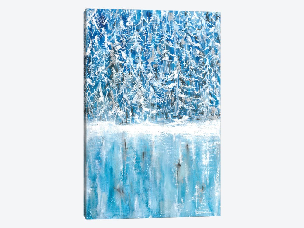 Fantstic Winter Snowy Reflection by Ana Ozz 1-piece Canvas Art Print