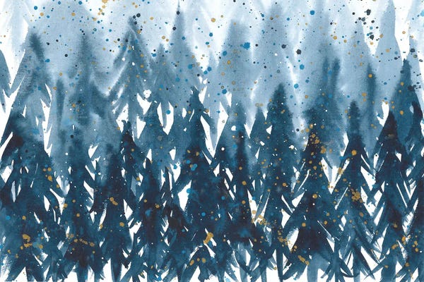 Ana Ozz: Blue Forest Abstraction by Ana Ozz