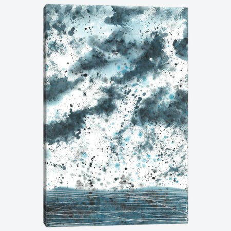 Blue Sky Abstraction Canvas Print #AOZ64} by Ana Ozz Canvas Wall Art