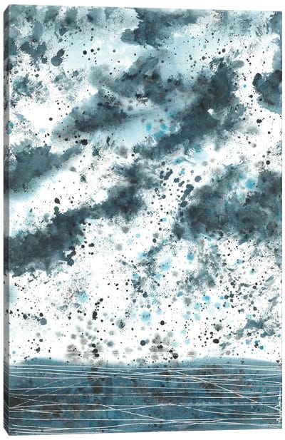 Blue Sky Abstraction Canvas Art Print - Ana Ozz