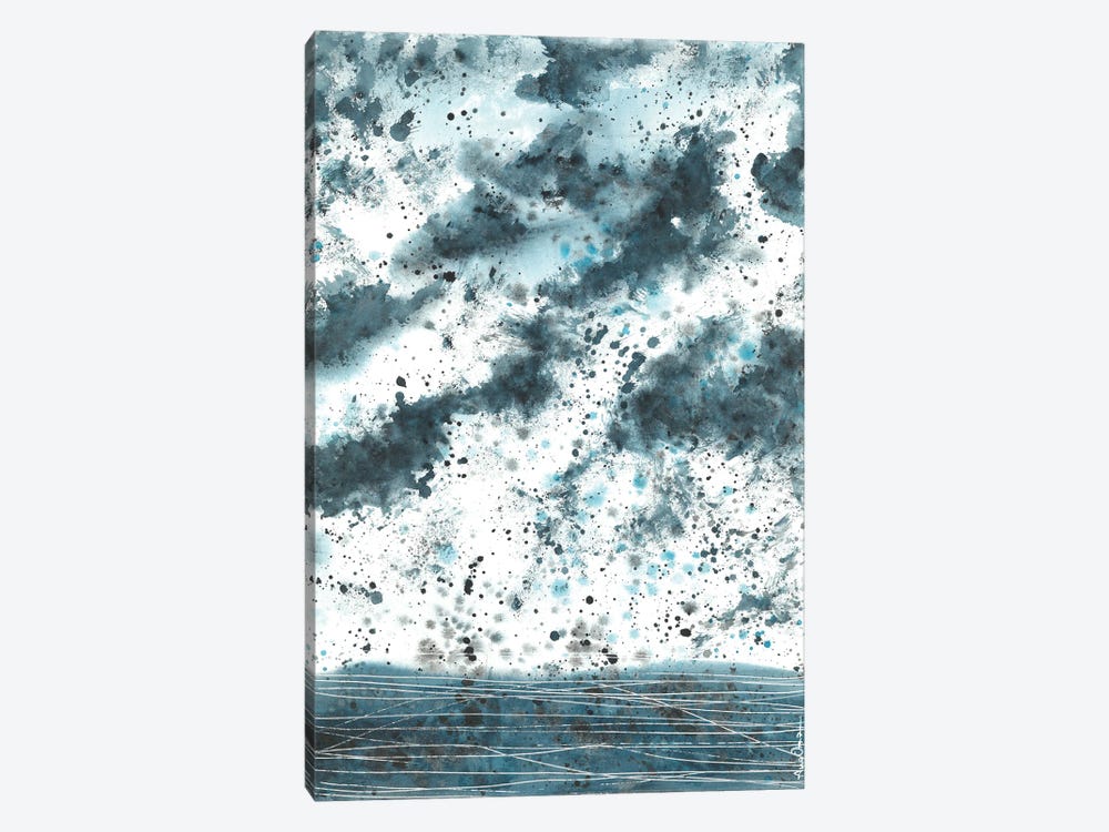 Blue Sky Abstraction by Ana Ozz 1-piece Canvas Artwork