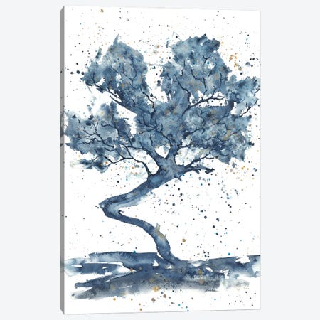Blue Abstract Huge Tree Canvas Print #AOZ74} by Ana Ozz Canvas Print