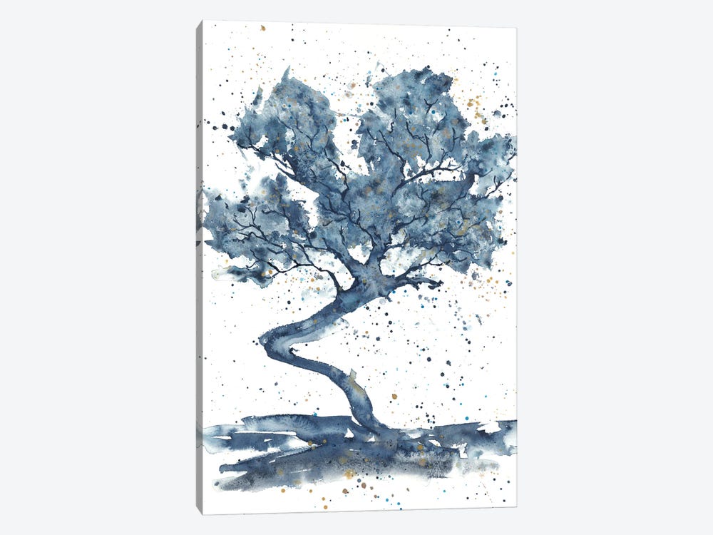 Blue Abstract Huge Tree by Ana Ozz 1-piece Canvas Art Print