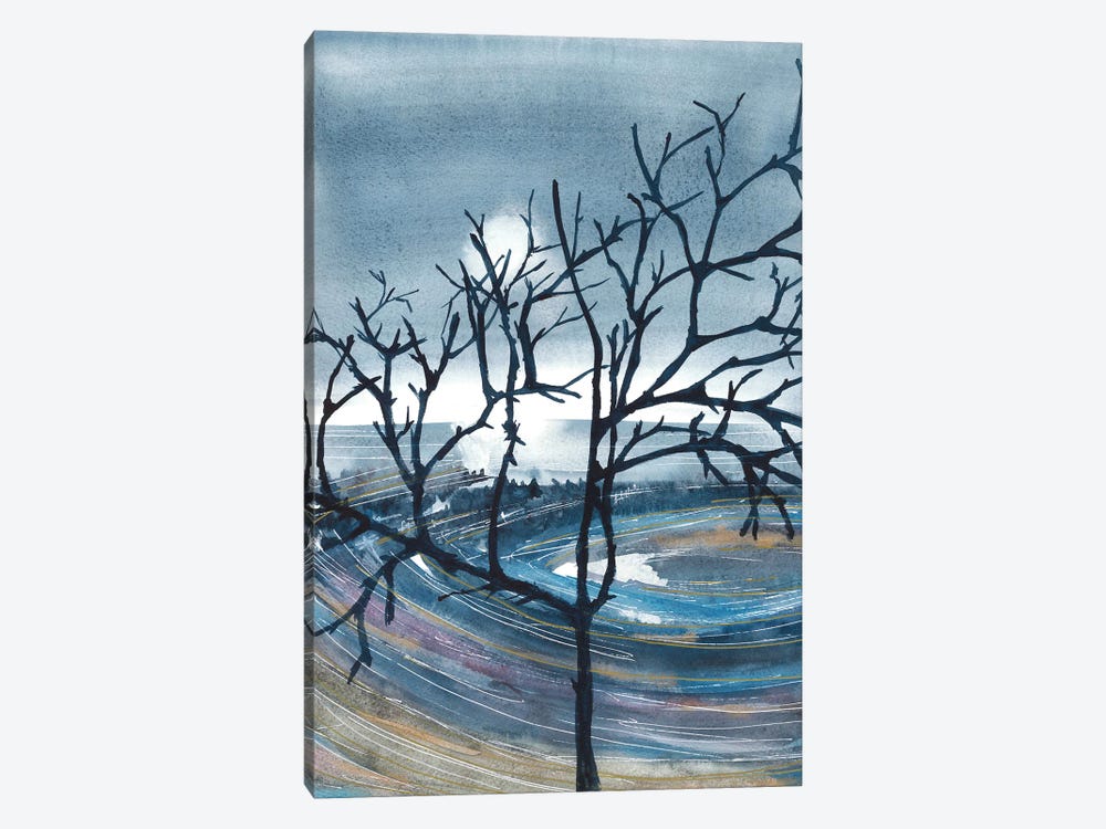 Sun Reflection In Lake, Tree by Ana Ozz 1-piece Canvas Print