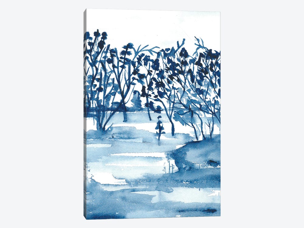 Watercolor Light Blue by Ana Ozz 1-piece Canvas Art Print