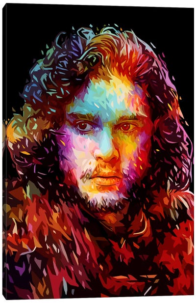 Jon Snow Canvas Art Print - Kit Harington