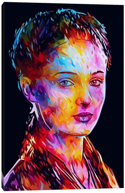 Sansa Canvas Art Print - Sophie Turner