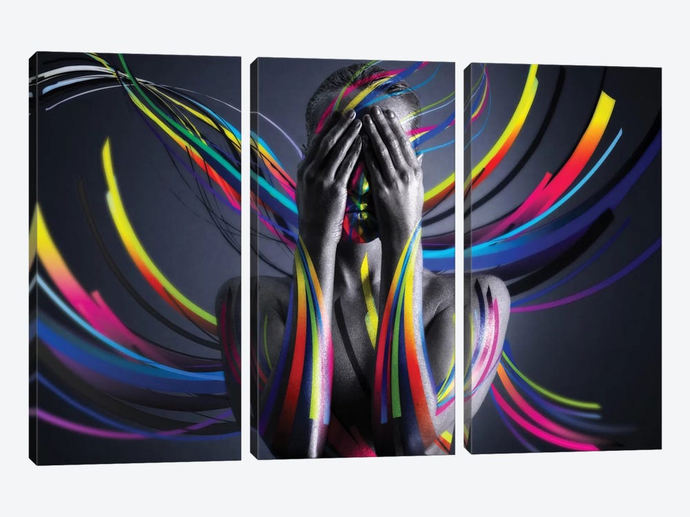 United Colors I by Alessandro Pautasso 3-piece Canvas Wall Art