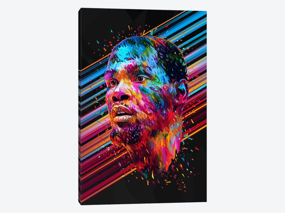 Kevin Durant by Alessandro Pautasso 1-piece Canvas Art Print