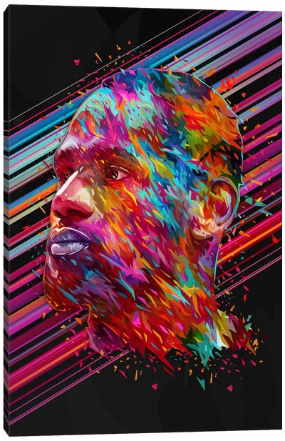 LeBron James Canvas Art Print - Basketball Art