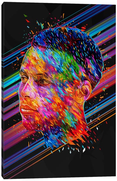 Stephen Curry Canvas Art Print - Basketball Art