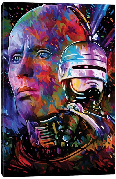 Robocop Canvas Art Print - Alessandro Pautasso