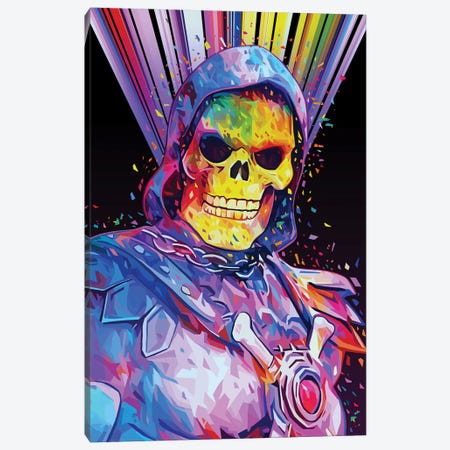 Skeletor Canvas Print #APA54} by Alessandro Pautasso Art Print