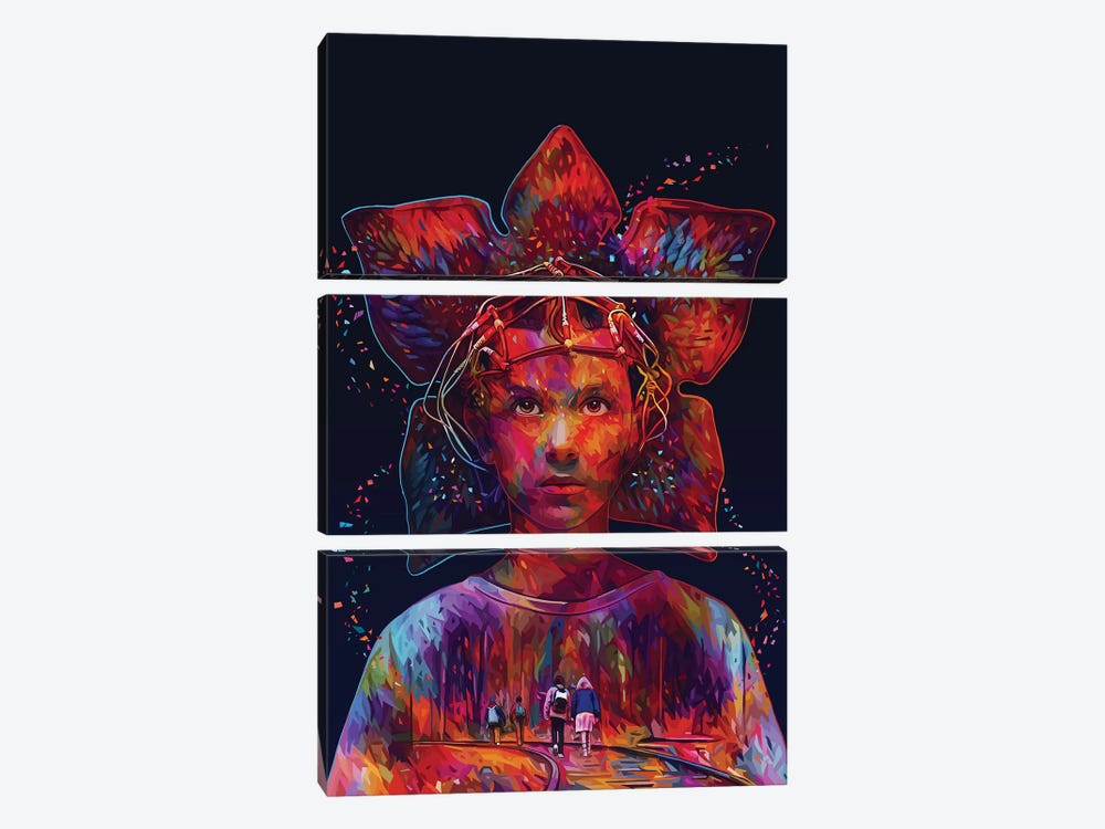Stranger Things by Alessandro Pautasso 3-piece Canvas Wall Art