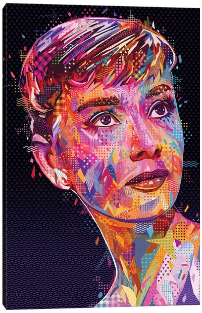 Audrey  Canvas Art Print - Audrey Hepburn