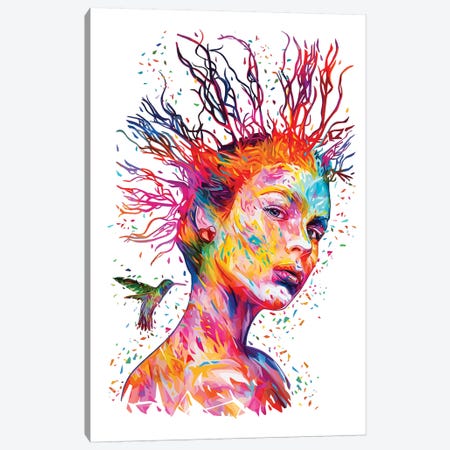 Queen Of Hearts Canvas Print #APA65} by Alessandro Pautasso Canvas Art
