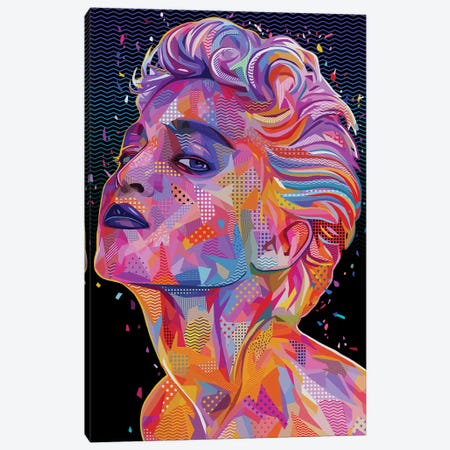 Madonna Pop Canvas Print #APA68} by Alessandro Pautasso Art Print
