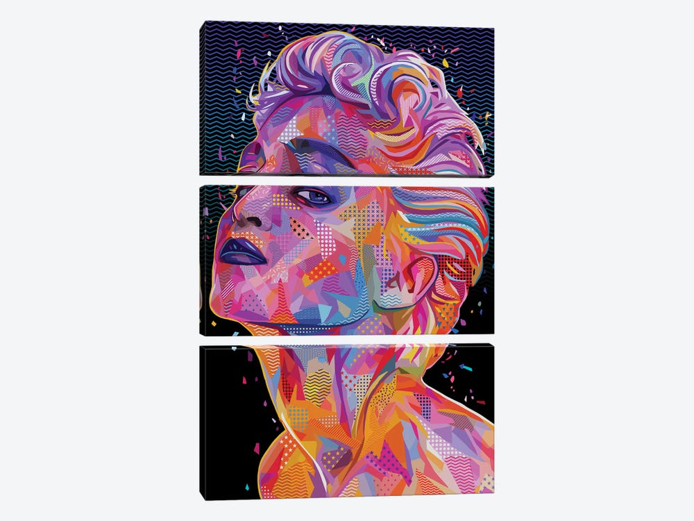 Madonna Pop by Alessandro Pautasso 3-piece Art Print