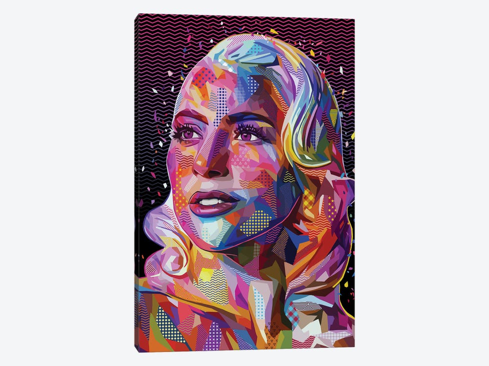 Lady Gaga Pop by Alessandro Pautasso 1-piece Canvas Artwork