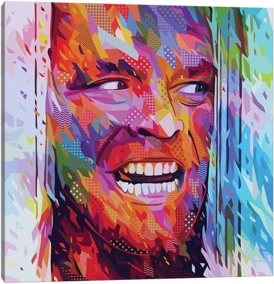 Jack Torrance Pop Canvas Art Print - Jack Nicholson