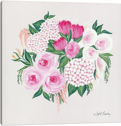 Blush Bouquet Canvas Art Print