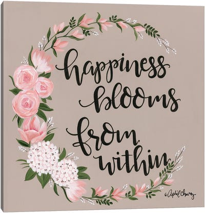 Happiness Blooms From Within Canvas Art Print