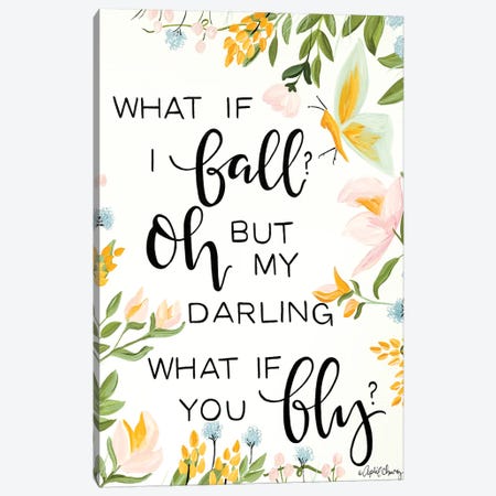 What If I Fall Canvas Print #APC24} by April Chavez Canvas Art