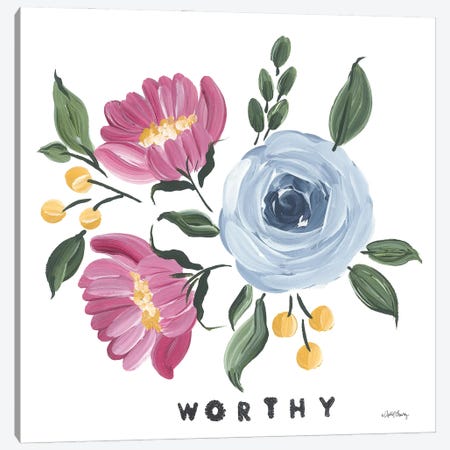 You Are Worthy Canvas Print #APC49} by April Chavez Canvas Print