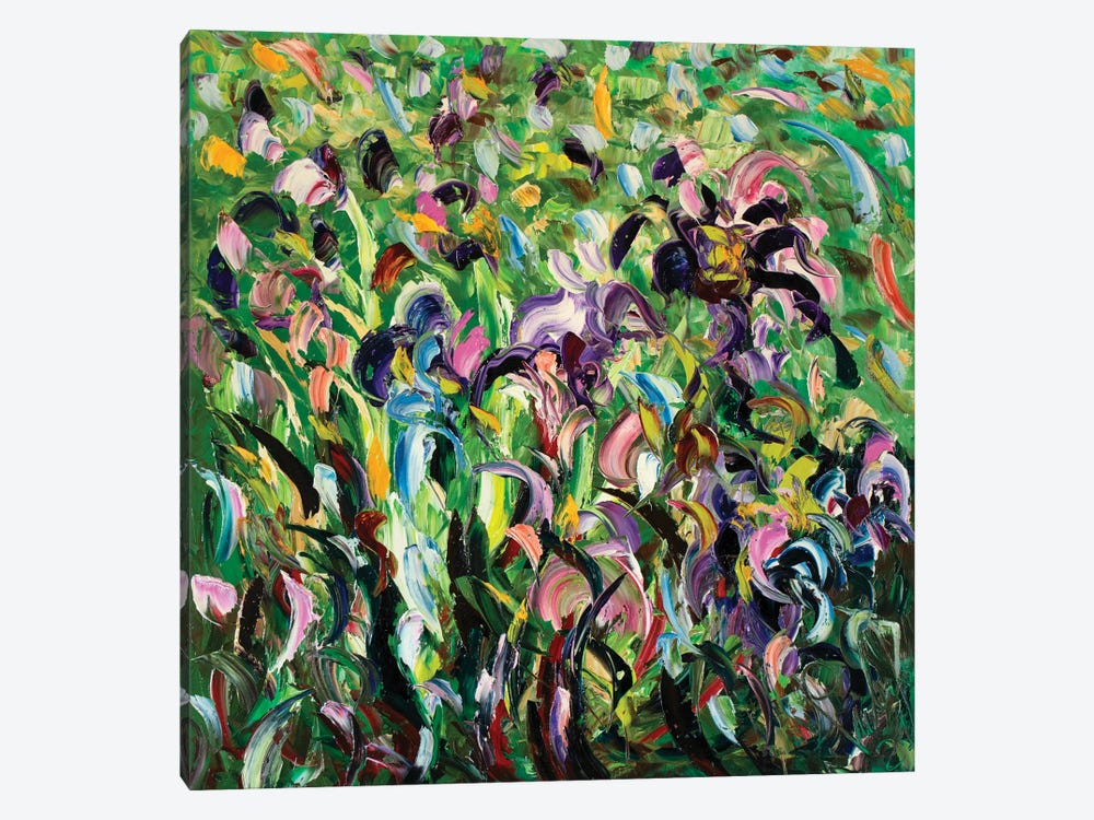 Iris With Grass by Antonino Puliafico 1-piece Canvas Artwork