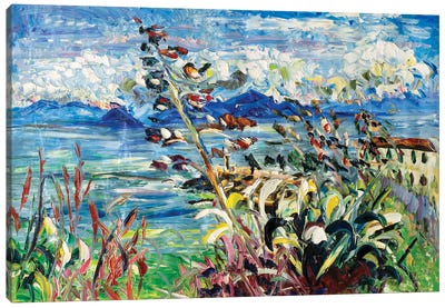 Agave And Blue Sky Canvas Art Print - Antonino Puliafico