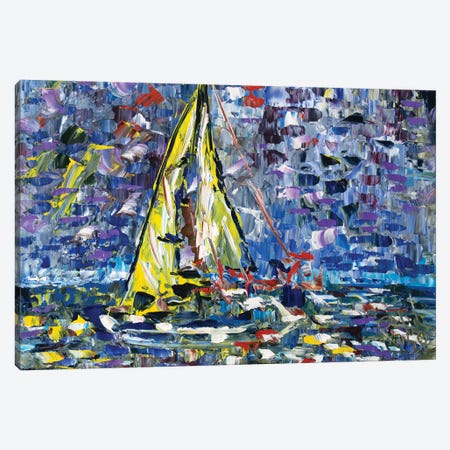 Reflections Of Sailing Canvas Print #APF66} by Antonino Puliafico Canvas Art Print